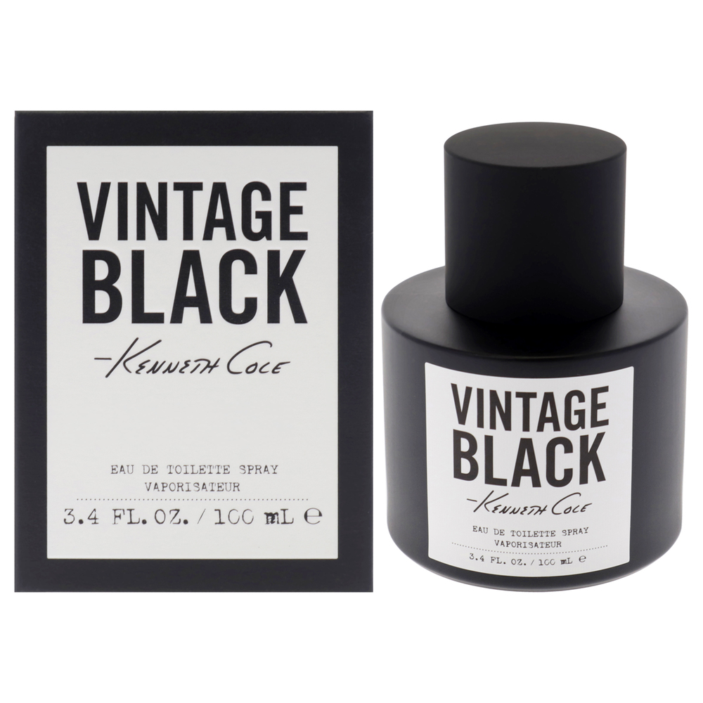 Kenneth Cole Vintage Black by Kenneth Cole for Men 3.4 oz EDT Spray